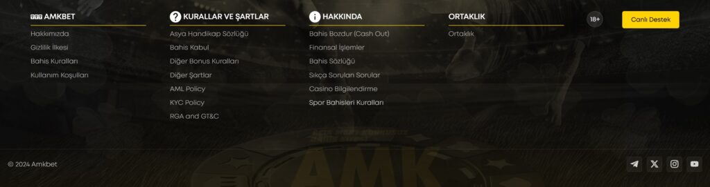 amkbet iletişim seçenekleri